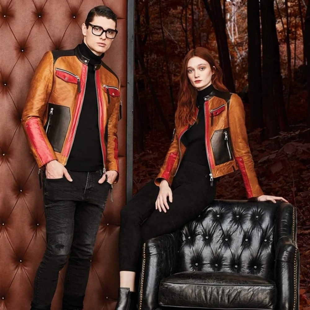 NWT RUDSAK Massel leather Moto Jacket